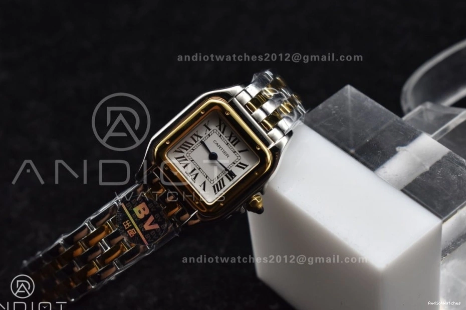 YG 22mm YG 1:1 Edition Bracelet Dial SS SS Ronda White 1002 Best Panthère UrbanChic on BVF Quartz 1208